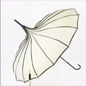 Elegant Cream and Black Women's Umbrella